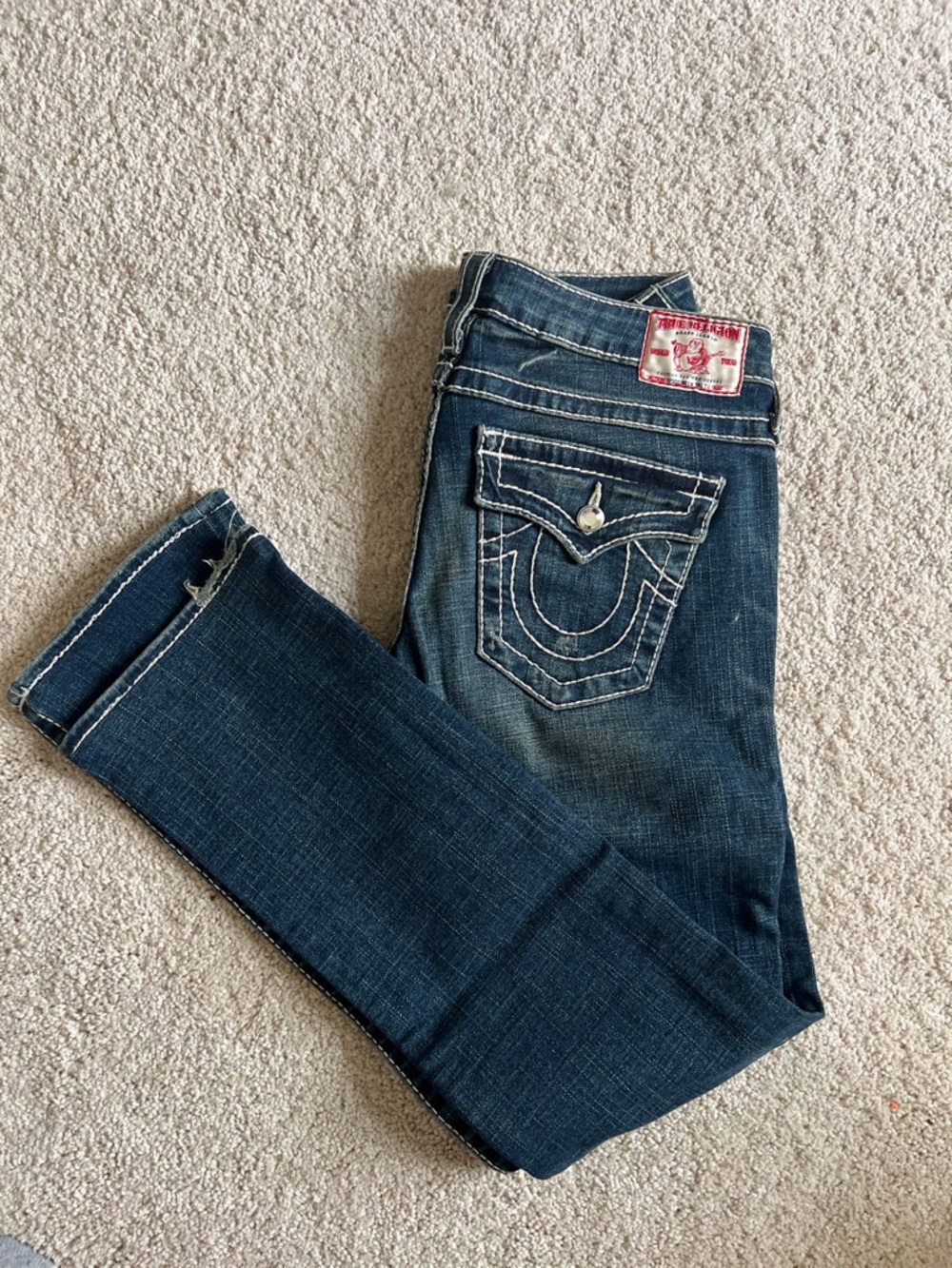 True religion straight legged jeans